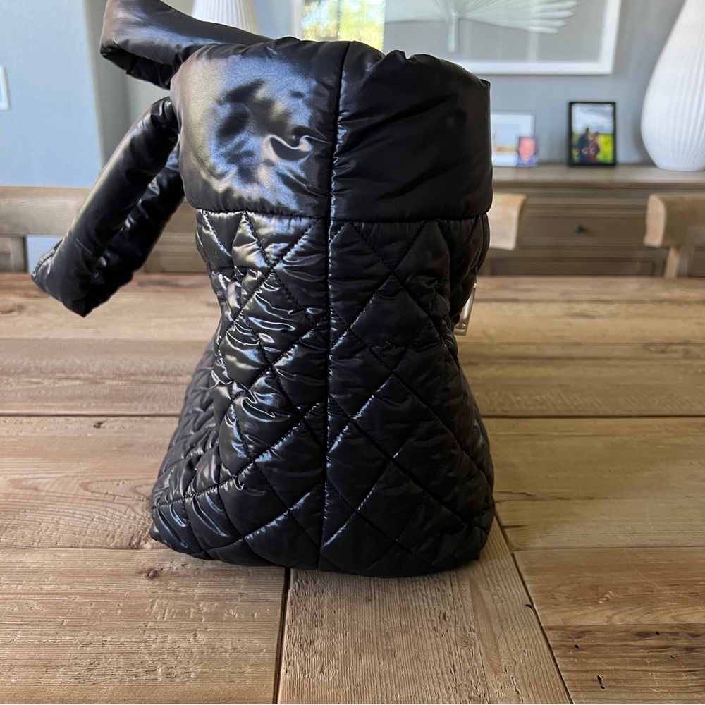 CHANEL Nylon Quilted Large Coco Cocoon Tote Black - Picture 5 of 16
